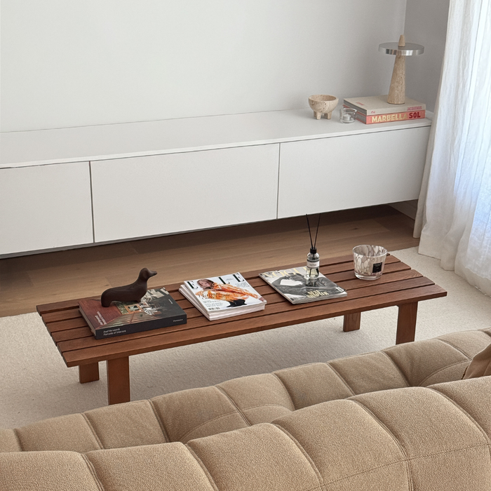 Salontafel Melanie - Essenhout - Donkerwalnoot  - 140 cm