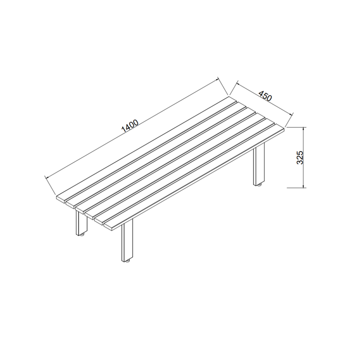Table basse Melanie - Frêne - Noyer foncé - 140 cm