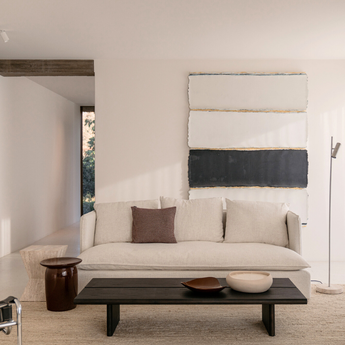 Mesa de centro Arlen - Madera de fresno - 160 cm - Color madera ahumada