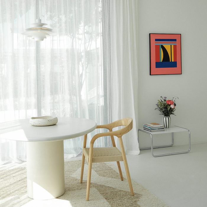 Dining chair - Muret - Woven rope seat - Oak