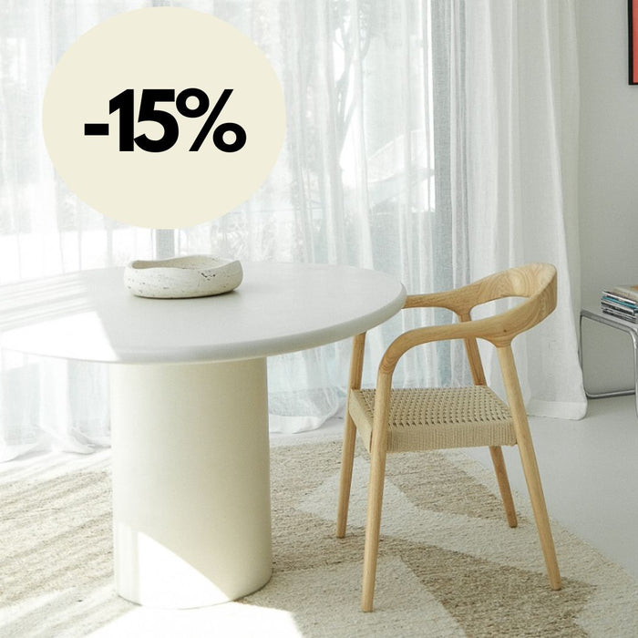 Dining chair - Muret - Woven rope seat - Oak