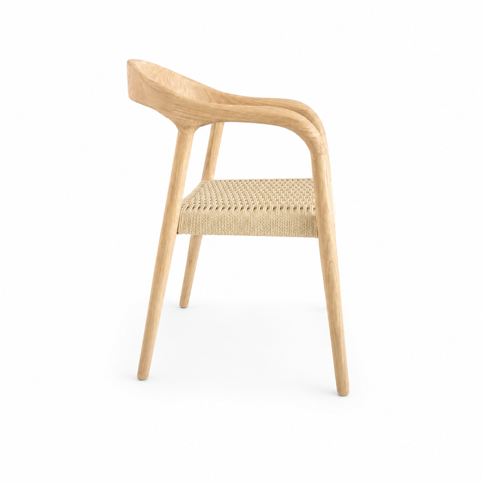 Dining chair - Muret - Woven rope seat - Oak