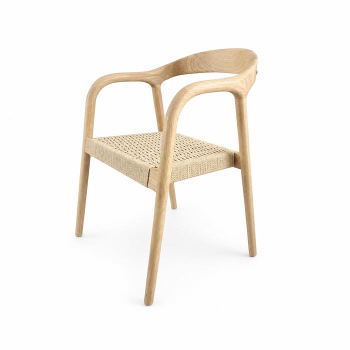 Dining chair - Muret - Woven rope seat - Oak