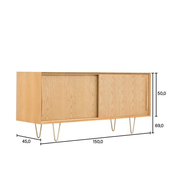 Skandinavisches Sideboard – Eiche – Oskar – 150 cm