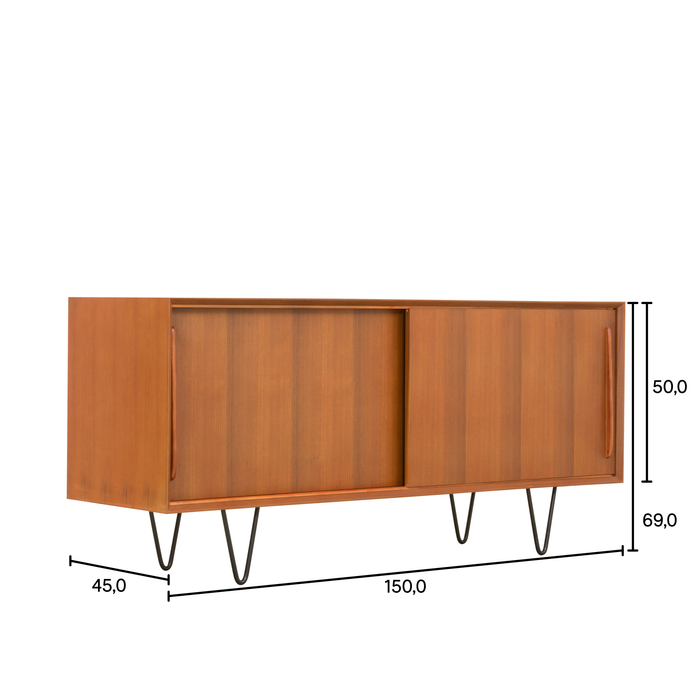 Holz-Sideboard Vintage – Teak – Oskar – 150 cm