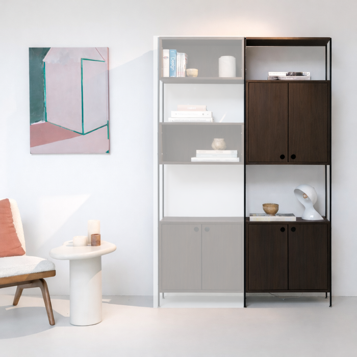 Wandkast - Sarzeau - Smoke - Combinatie 2