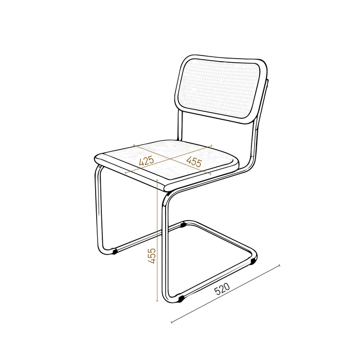 Stuhl aus natürlichem Schilfrohr - Rattansitz - Schaukel