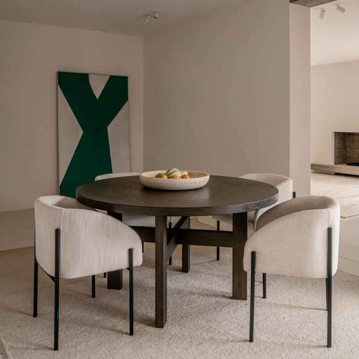 Victor - Runder Esstisch – Ø140 – Rauchholz - Eschenholz