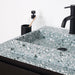 Badkamermeubel Groen Terrazzo - Zwart Eiken onderkast - 80 cm