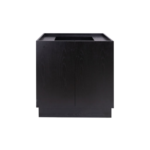Modern Scandinavisch badkamermeubel Felix - zwart eiken - 80 cm