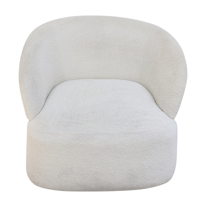 barriel fauteuil wit boucle relax 