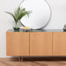 Eiken dressoir met groen marmer Pisa Furnified 