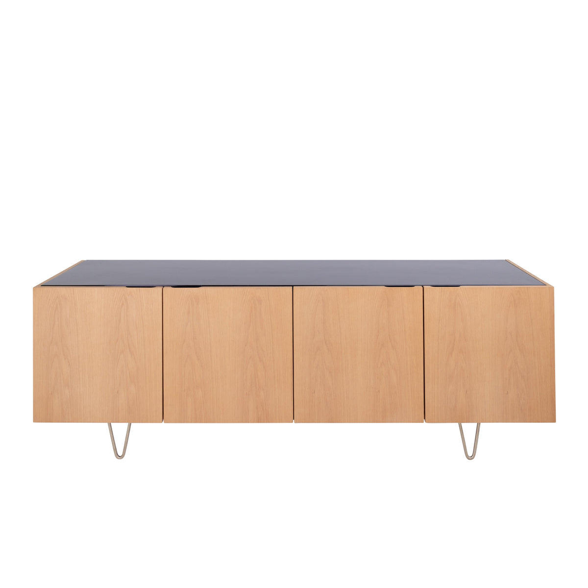 Dresser with Marble - Oak/Black Marble - 200cm - Pisa — Furnified