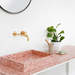 george wastafel lavabo pink roze terrazzo