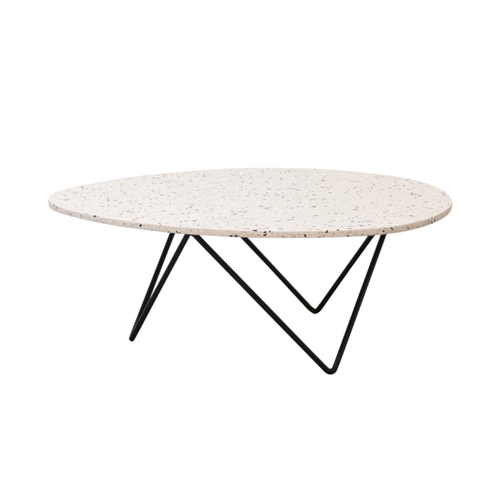 Table basse en marbre - Richard - 100×80cm - Terrazzo