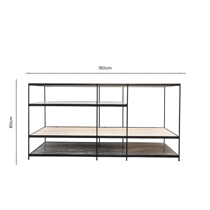 Marble Shelving Unit - Berlin - Coloured Marble - H80cm