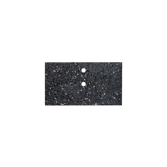 Plato de lavabo Terrazo negro - Marcel - 80 cm