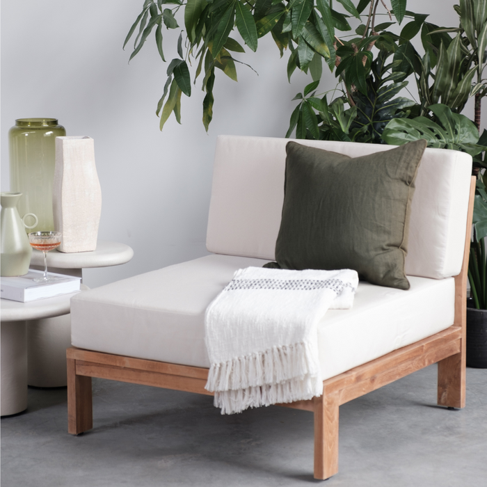 Garden furniture lounge set in teak - Morris - Middle