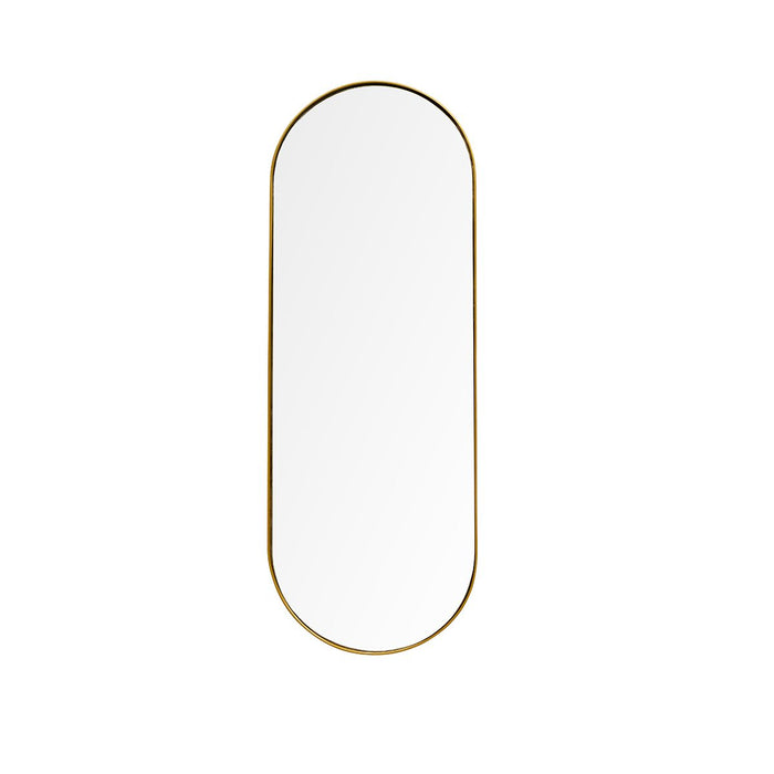 Retro Spiegel Oval - 140×50 - Messing