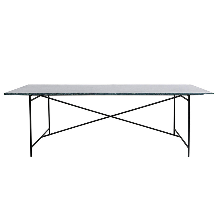 Rektangulärt matbord - Lisa - Grön marmor -240 cm