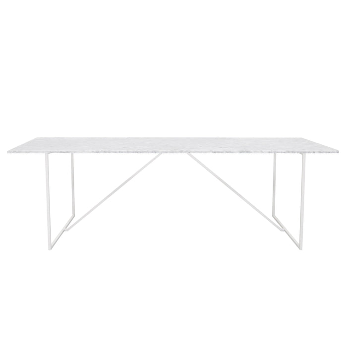 Table à manger rectangulaire - Marbre Blanc de Carrare - 240cm