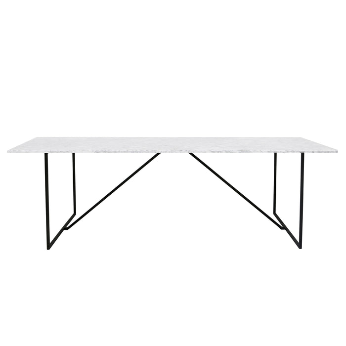 Table à manger rectangulaire - Marbre Blanc de Carrare - 240cm