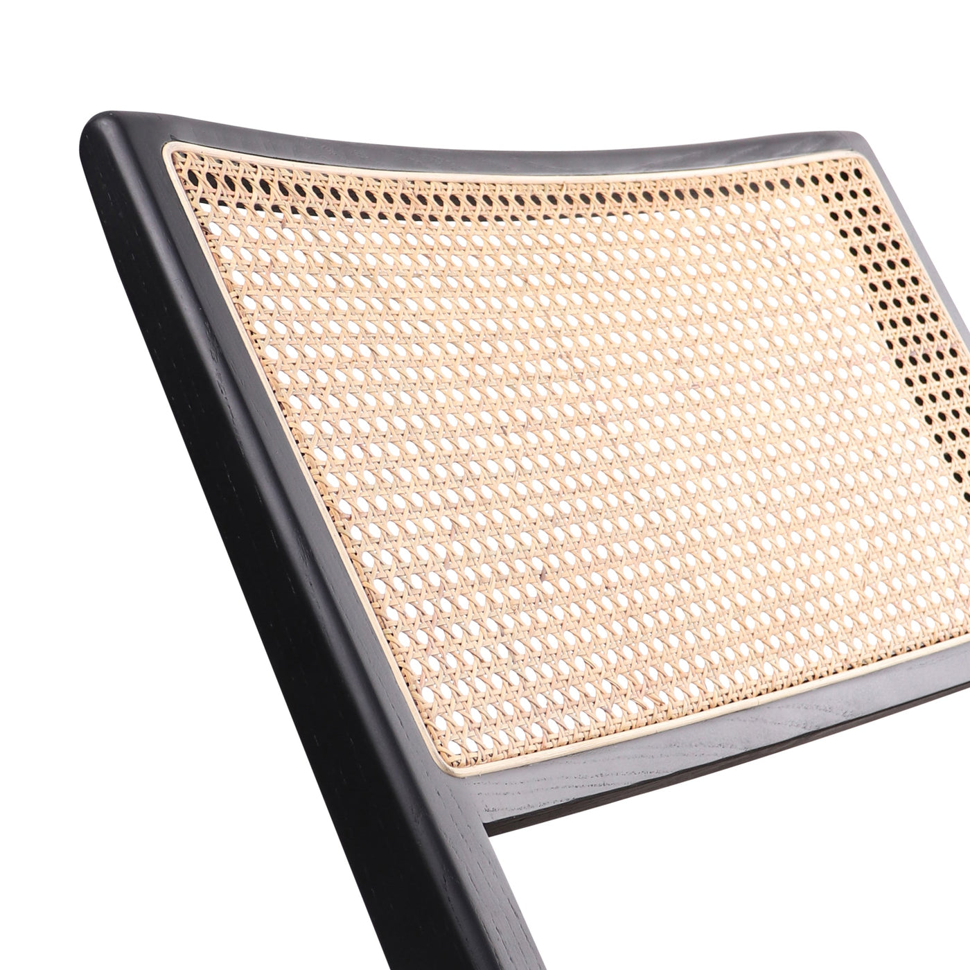 Rieten Fauteuil - Flora - Zwart — Furnified