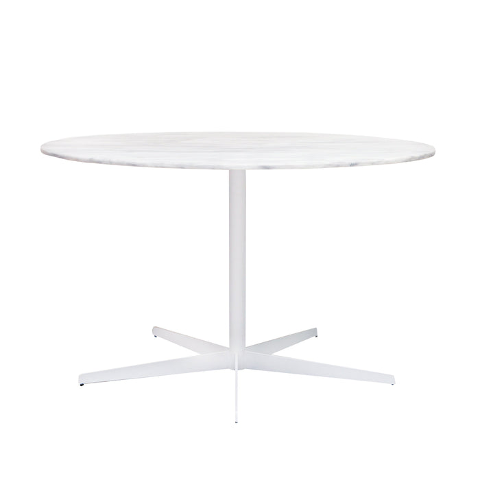Round Ceramic Dining Table - White Ceramic - dia 140cm