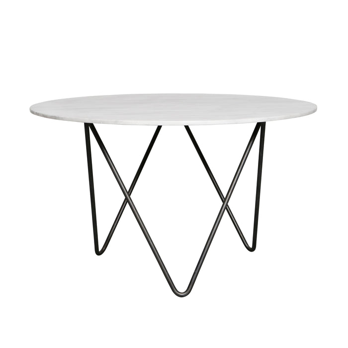 Round Ceramic Dining Table - White Ceramic - dia 140cm