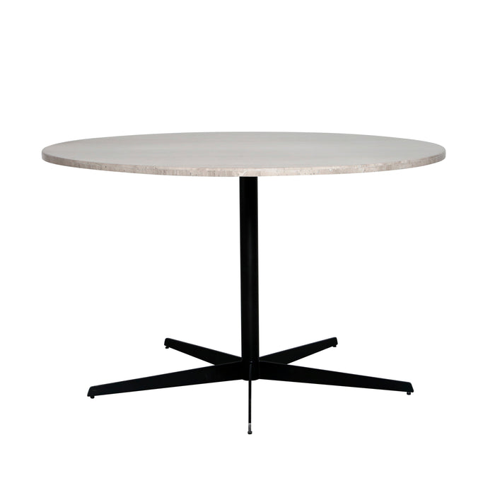 Runt matbord med marmorskiva - Beige marmor - Ø125cm