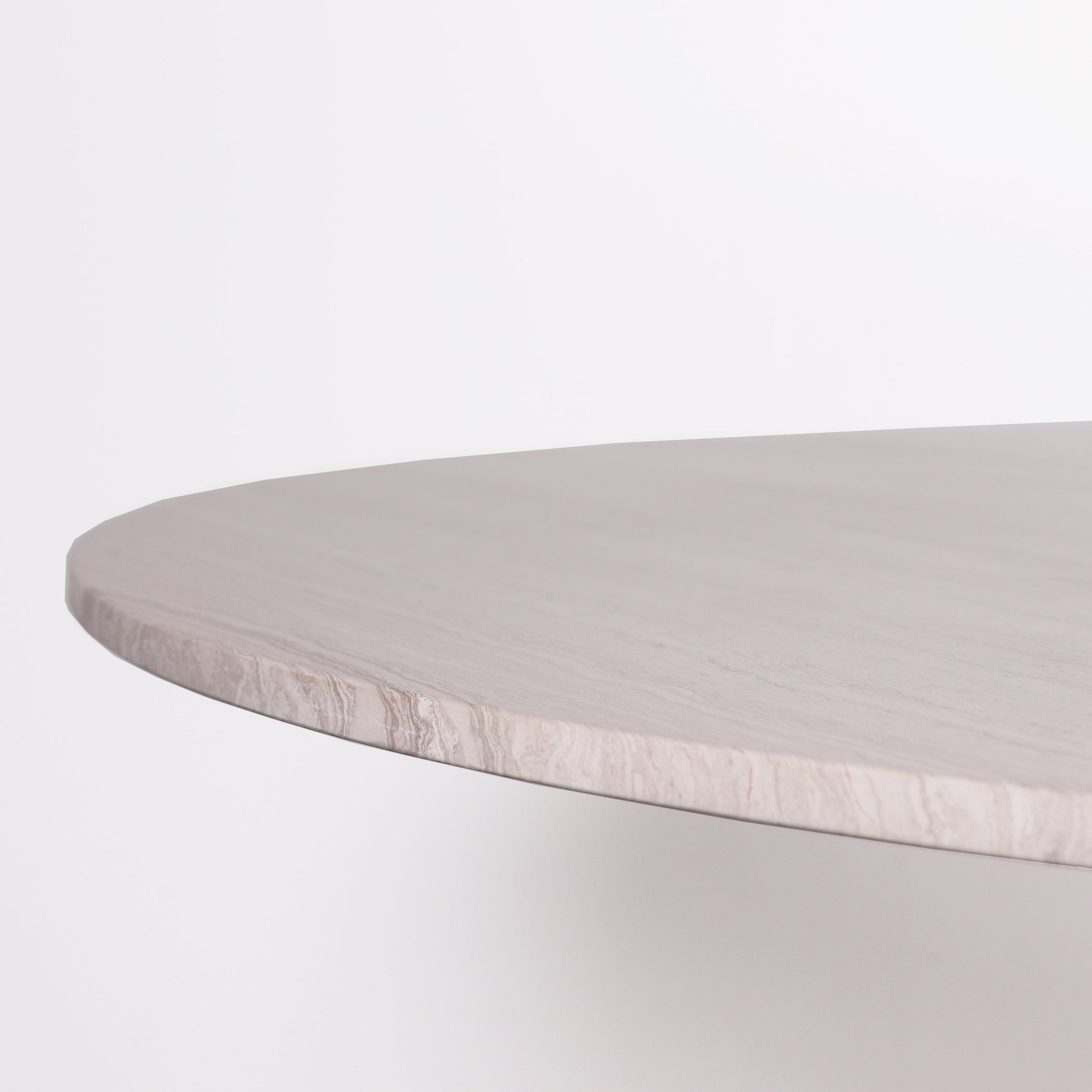 Marmeren Ronde Eettafel 70 Cm Met Tulpen Voet - Elegant Voor Woonkamer, Keuken En Kantoor
