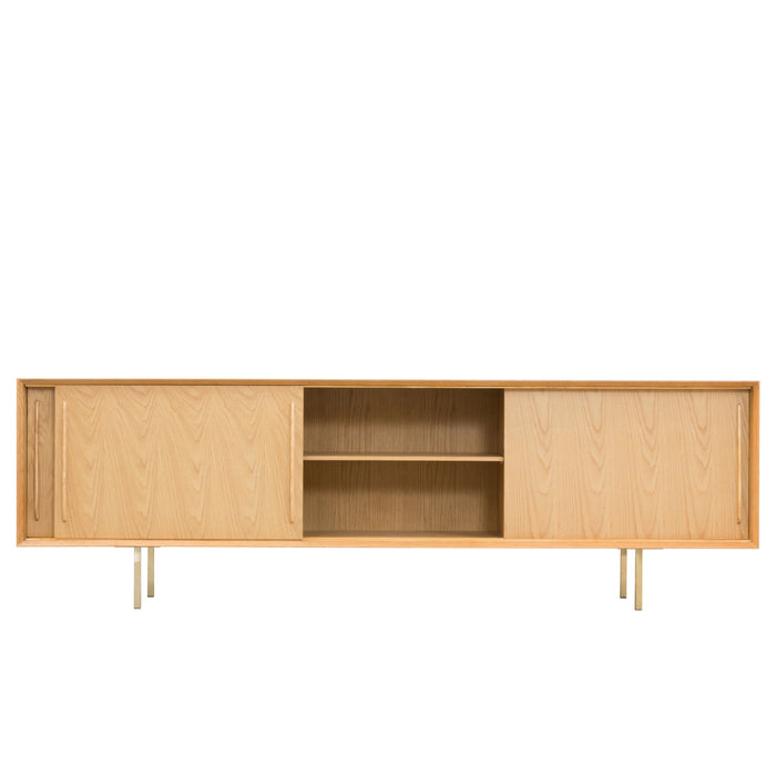 Scandinavian Dresser - Oskar - Oak - 220cm