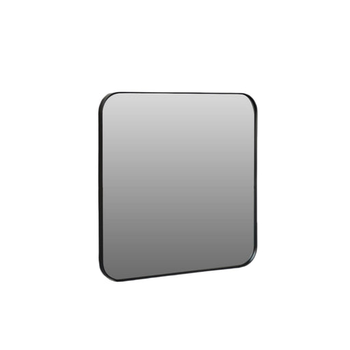 Zwarte vierkante spiegel 50x50