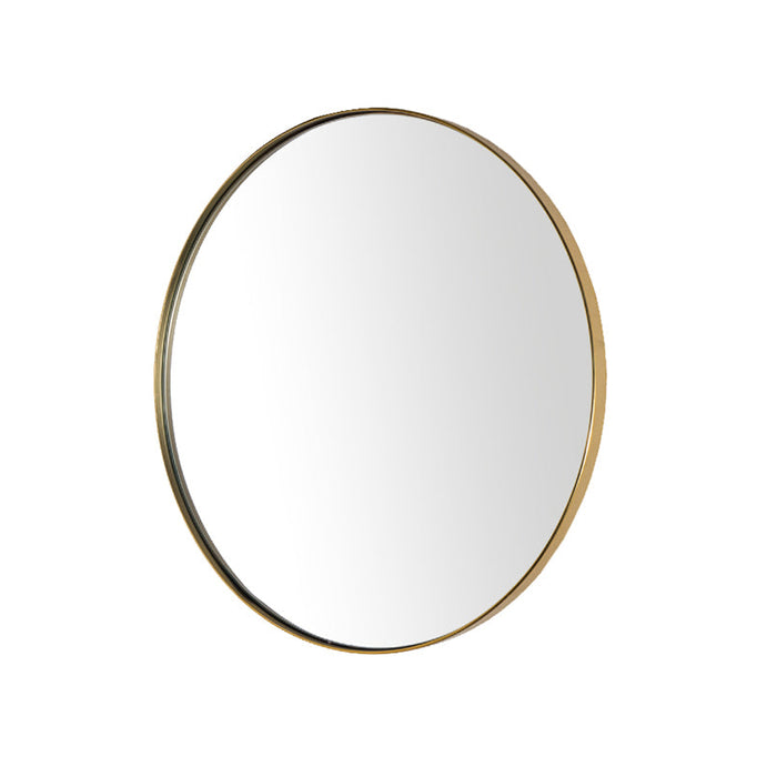 Céleste Cirkelvormige Spiegel met een Gouden Rand 80cm
