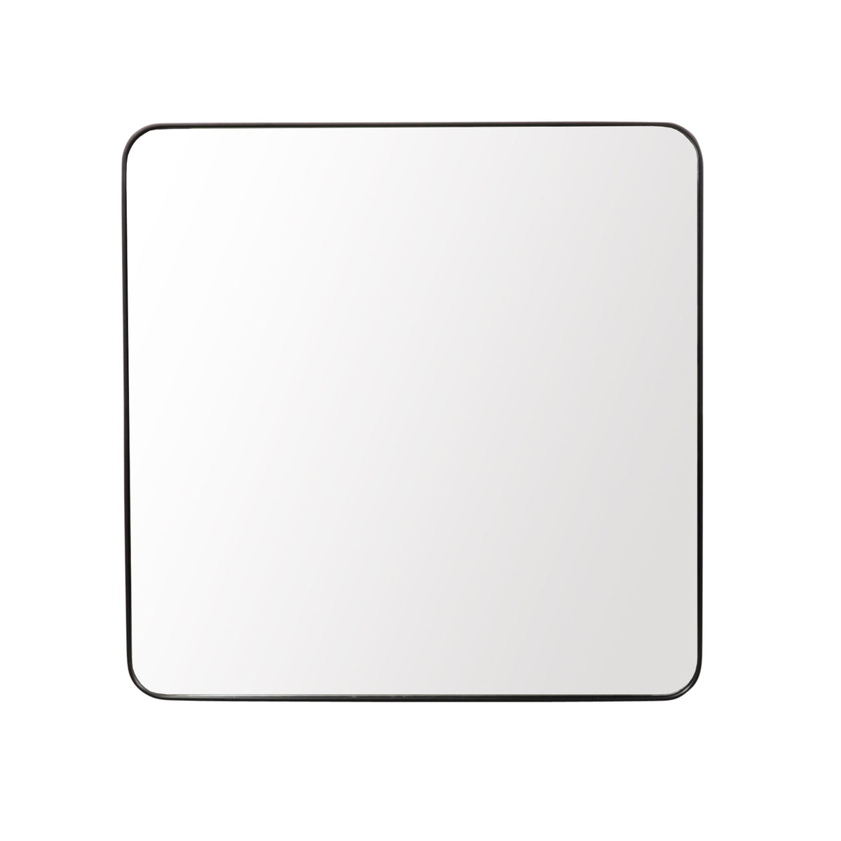 Corroderen Oeps zonnebloem Vierkante Zwarte Spiegel - 80×80cm — Furnified