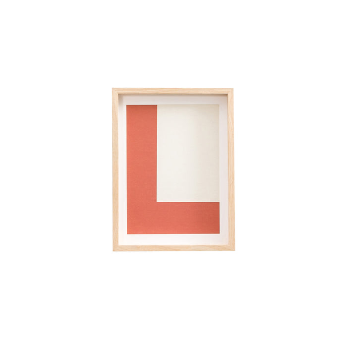 Oeuvre Beige - Coin Corail - 30×40cm