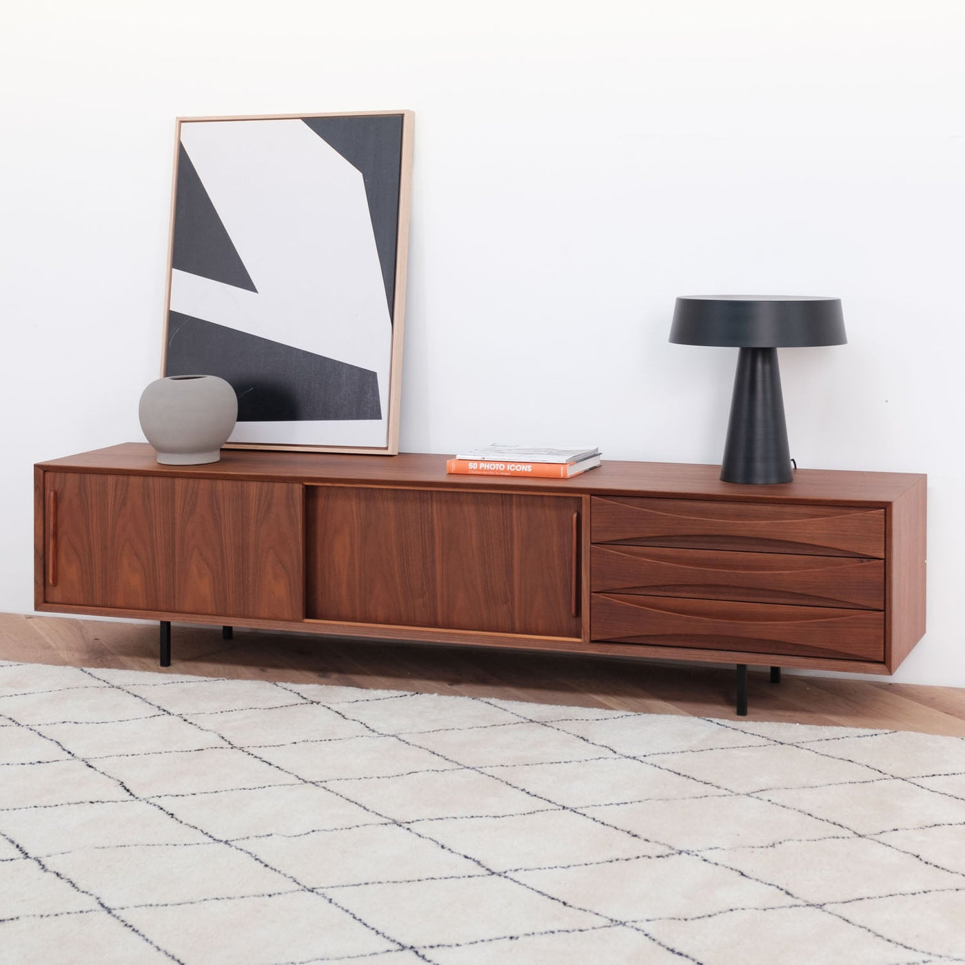 Schoenenkast met 2 lades en 4 deuren - 130 x 37 x 100 cm - metalen Schoenenkast met 2 lades en 4 deuren - 130 x 37 x 100 cm - metalen