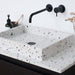 ANN badkamermeubel - Terrazzo wastafel George - Zwarte Eik afwerking - (80 cm)