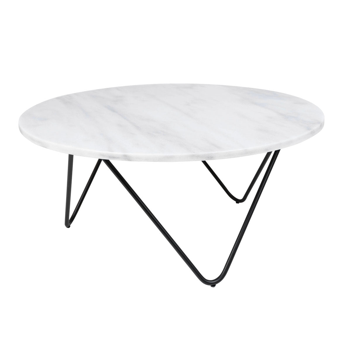 Coffee table - Kay - White Marble - 80×80×35cm — Furnified