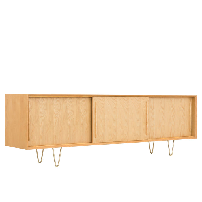 Scandinavian Dresser - Oskar - Oak - 220cm