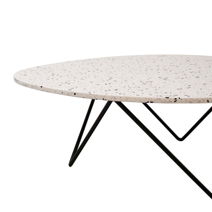 Table basse en marbre - Richard - 100×80cm - Terrazzo